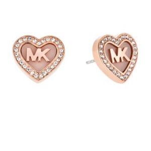NWT Michael Kors
MK Pavé Heart Stud Earrings
